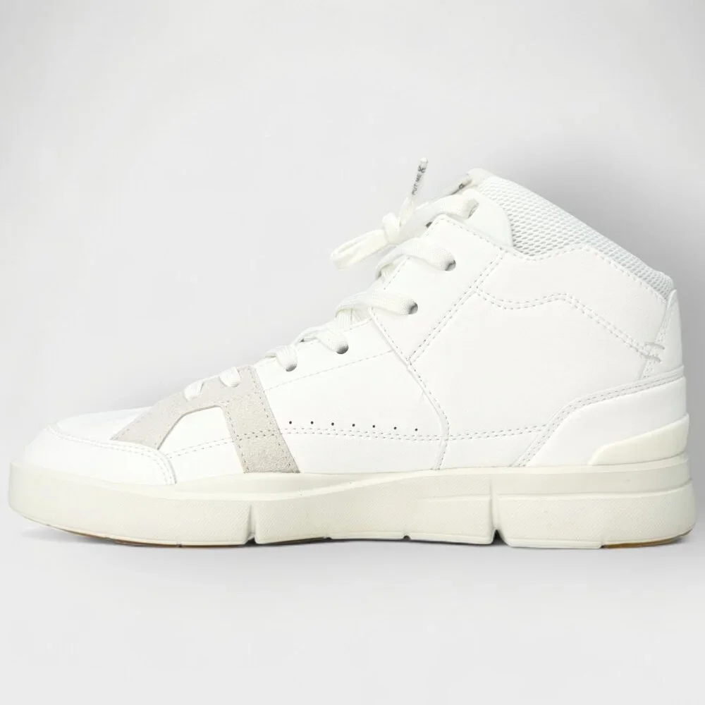 On Roger Clubhouse Mid Women’s Shoes White Sand Size 10 New with Box - Picture 3 of 15